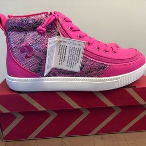 Billy Classic DR II High Tops Fuchsia Snake - Size 6 Youth‎ - NEW WITH BOX